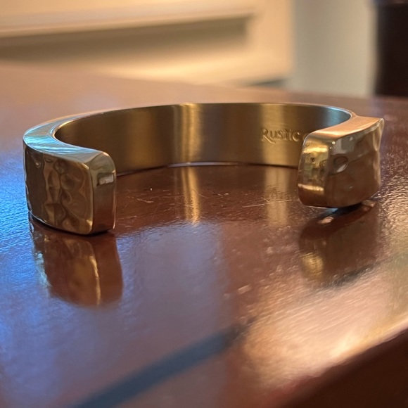 Rustic Cuff Dallas .5 Beaded Copper Confetti Cuff Bracelet Art Deco - Picture 6 of 9